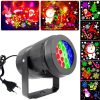 RGB Christmas LED Laser Projector 16 kinds patterns with EU plug