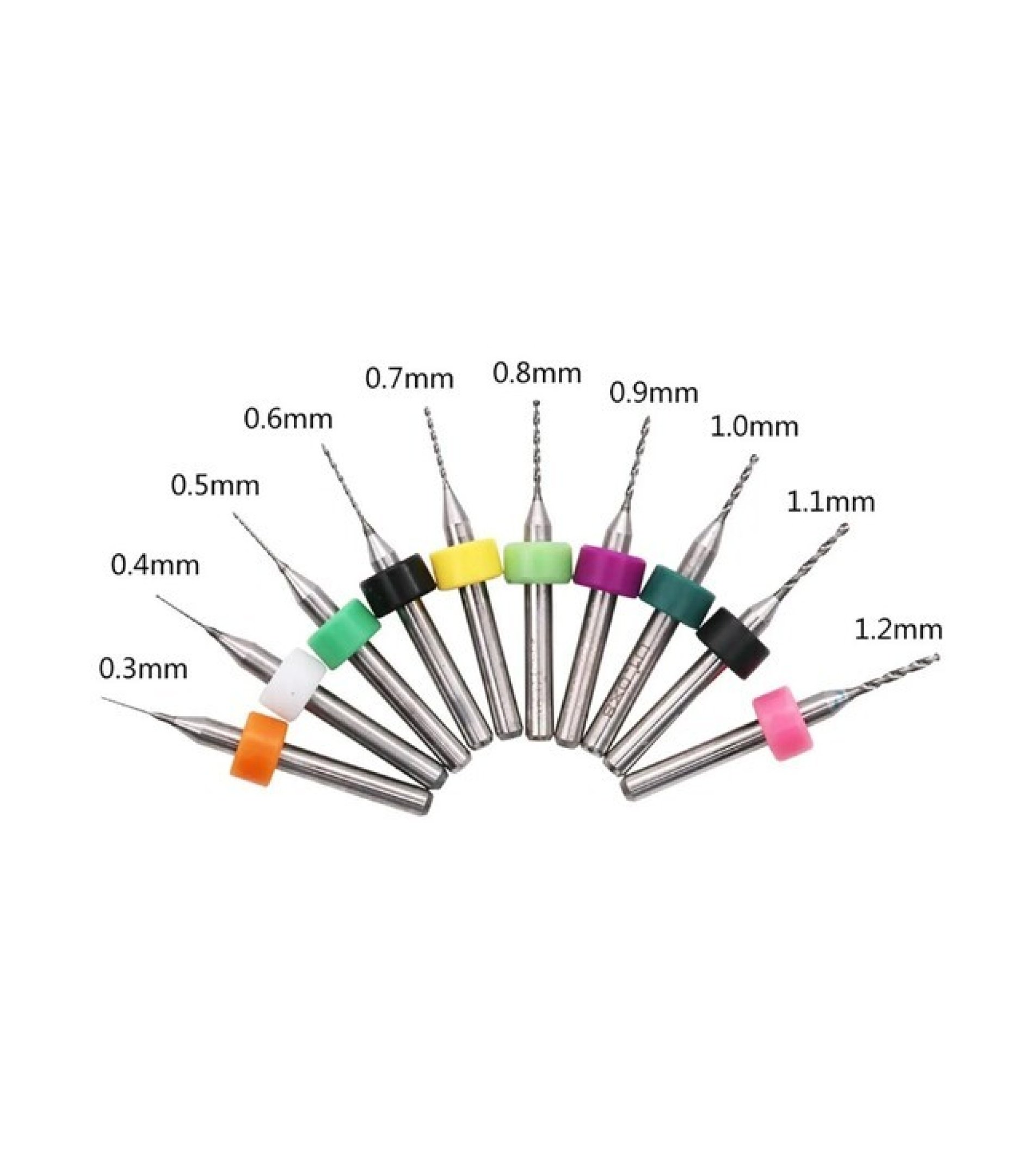 0.3-1.2mm 10Sticks PCB Drill circuit board Tool Set