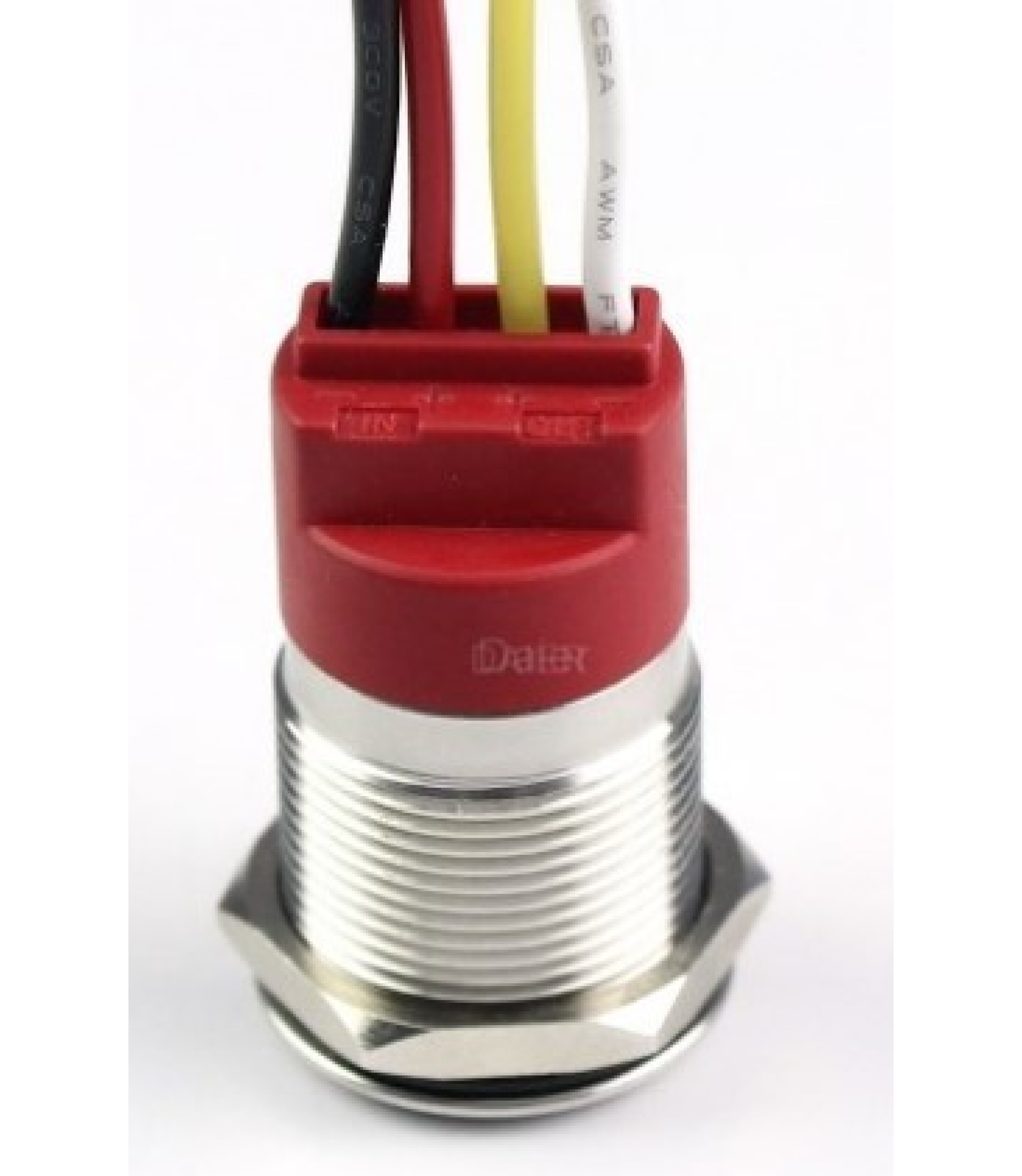 Piezoelectric light soft touch Latching Red color switch 12V