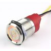 Piezoelectric light soft touch Latching Red color switch 12V