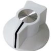 Classic knob White color 29x16mm Shaft hole 6.4mm