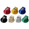 Classic knob White color 29x16mm Shaft hole 6.4mm