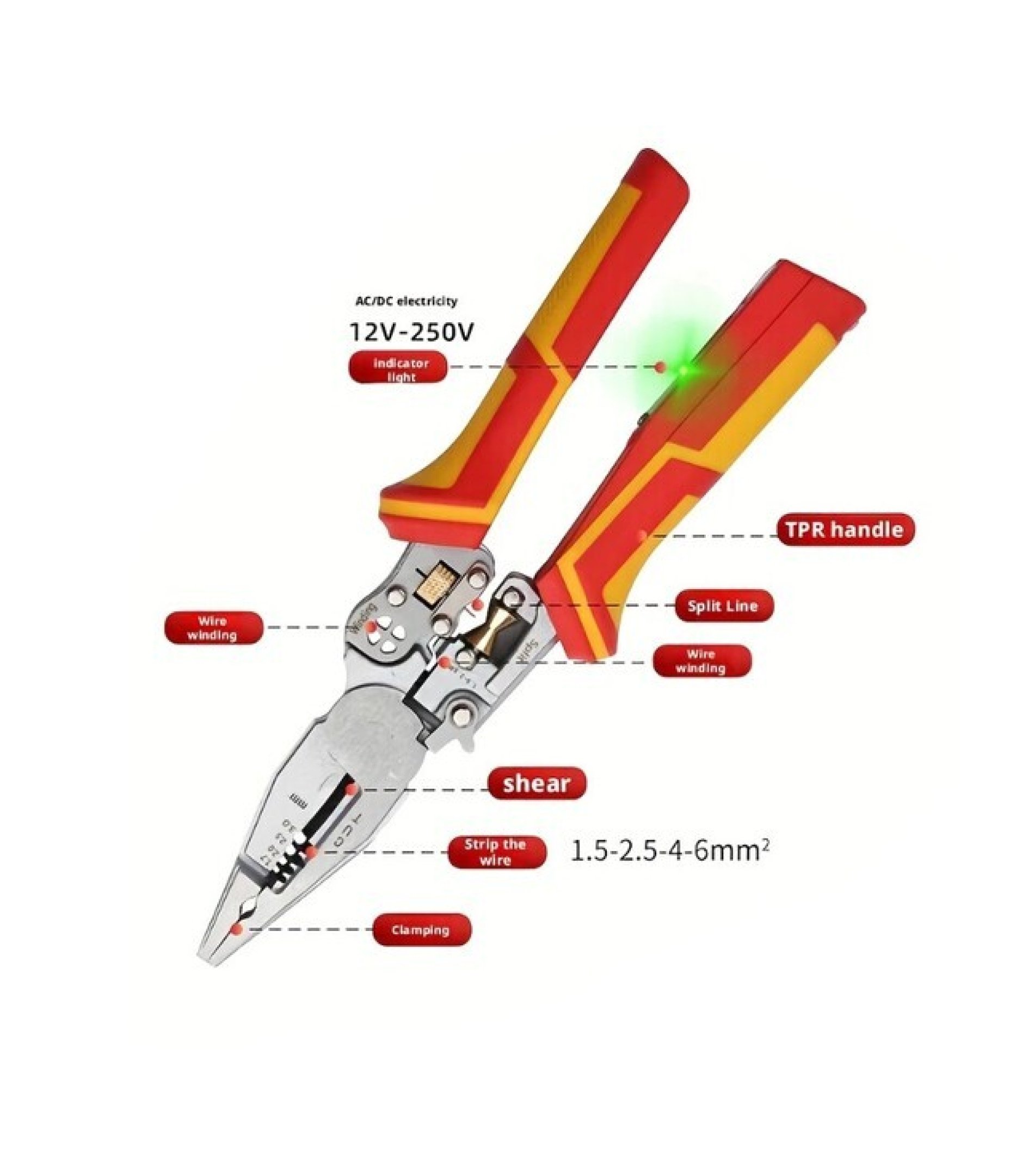 8 in 1 Multi-Function Wire Stripper crimping Pliers