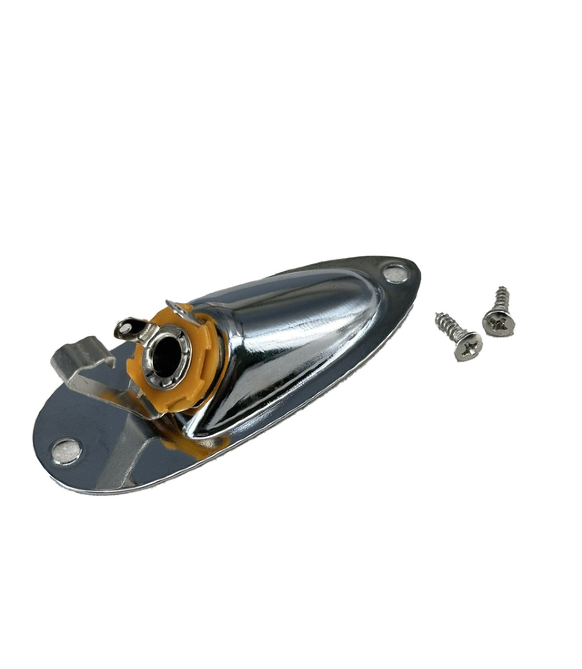 Silver_5.jpg Chrome Silver 6.35mm 1/4" Boat style Guitar Jack socket