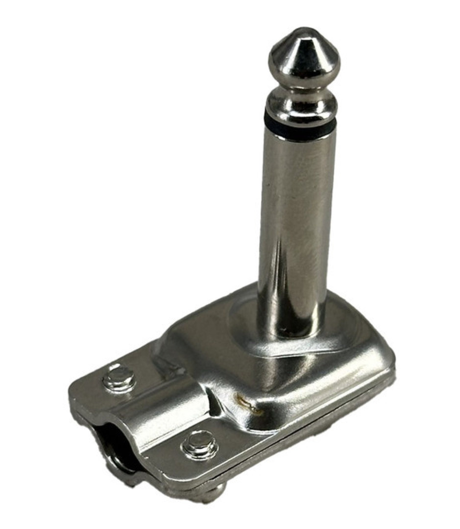 6.35mm 1/4" Mono Right Angle Metal Square Plug