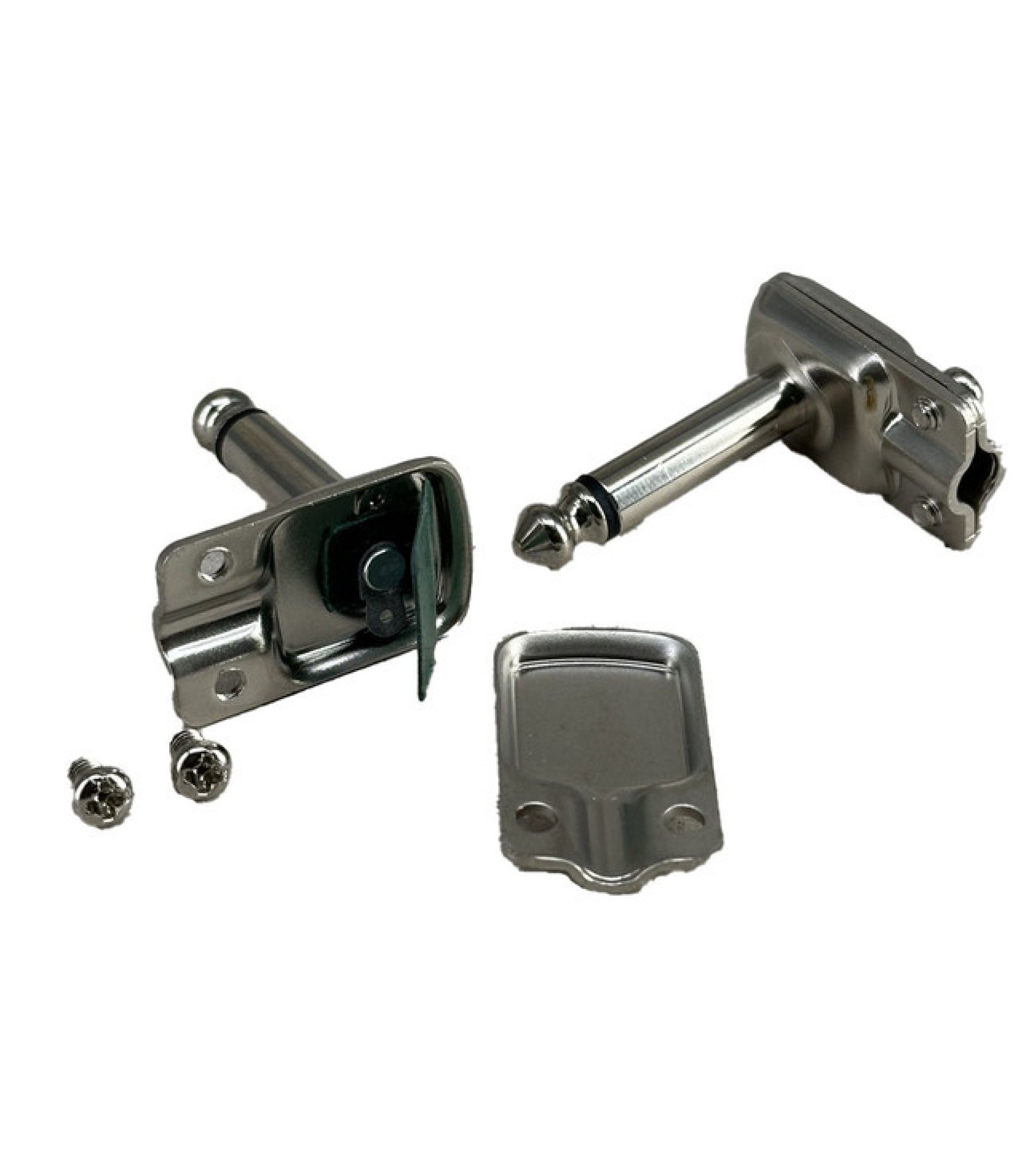 6.35mm 1/4" Mono Right Angle Metal Square Plug