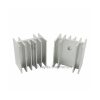 Heat Sink TO-220 10 Fins 1 Inch Aluminium White