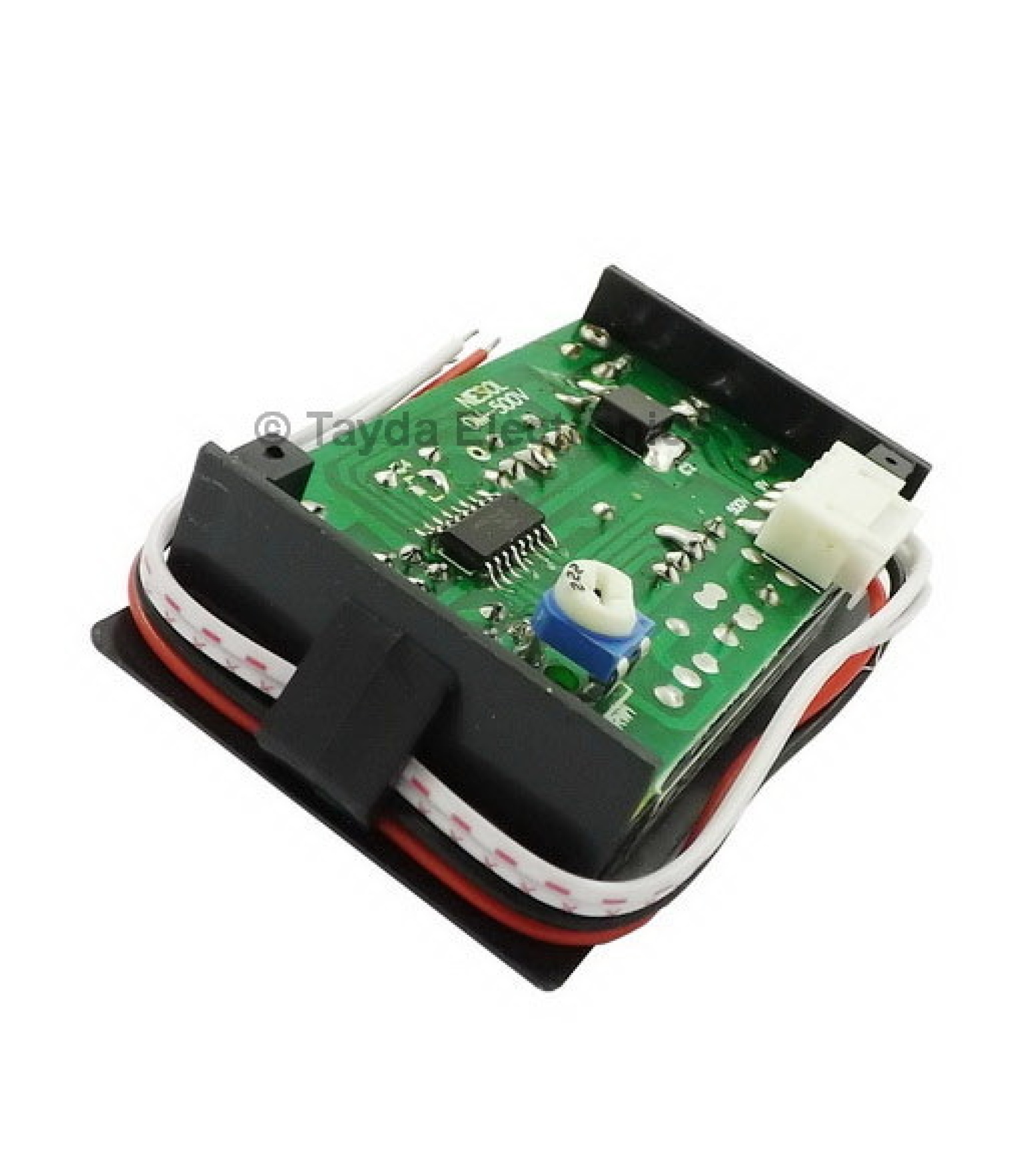 Digital DC Voltmeter 50 VDC Blue