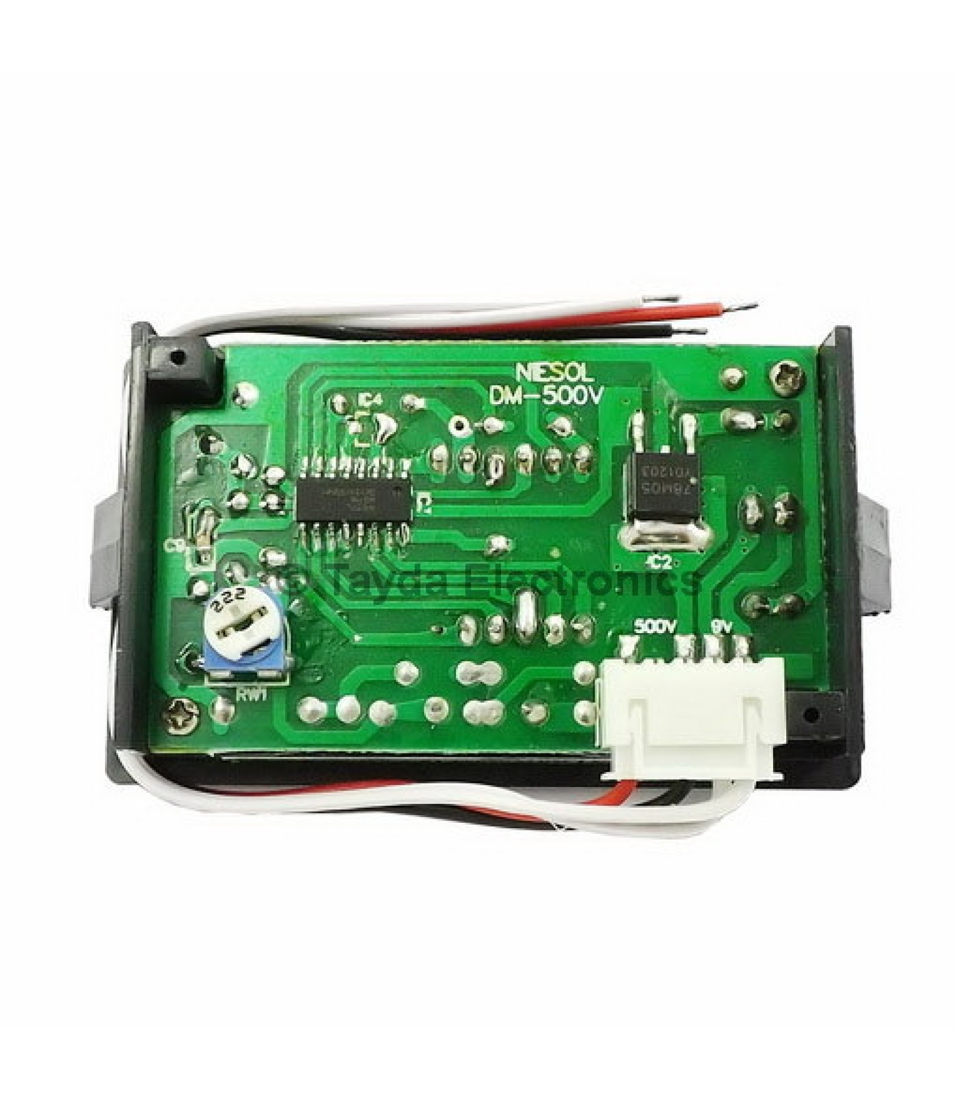 Digital DC Voltmeter 50 VDC Blue