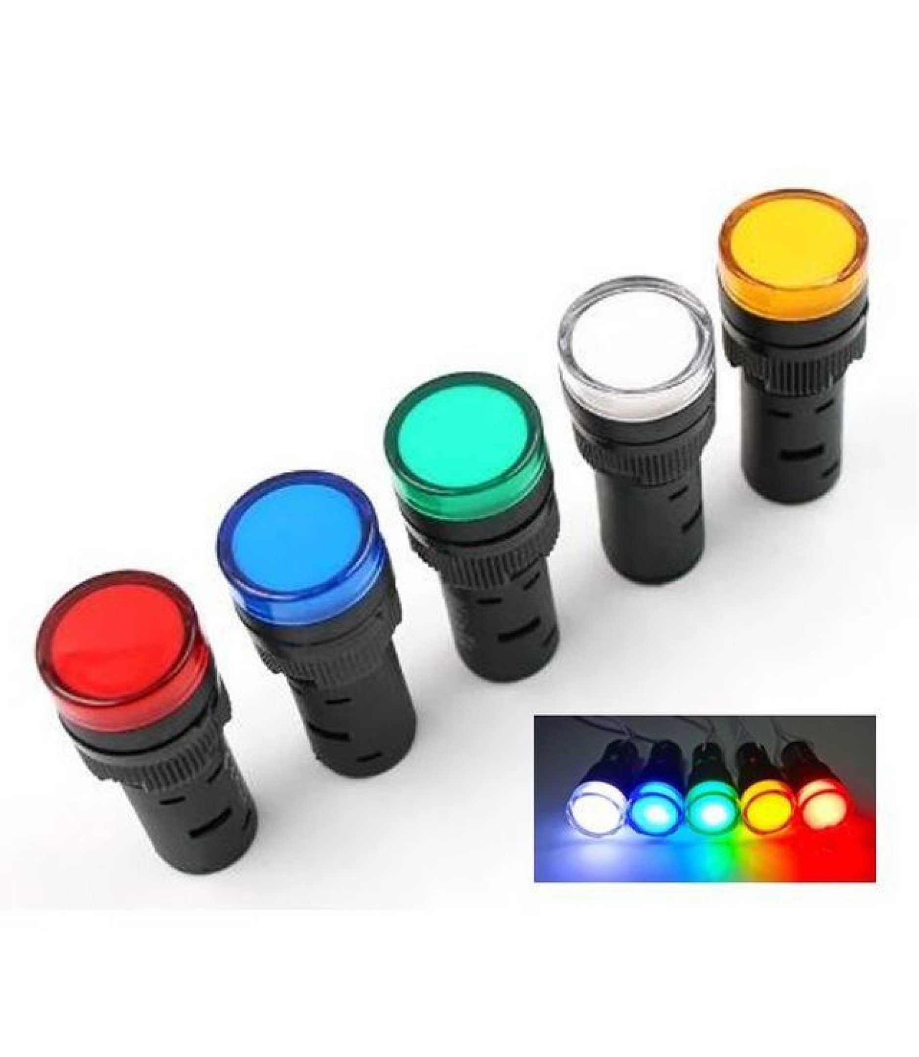 16mm Green Led Indicator Pilot Lamp Panel Mount 24V