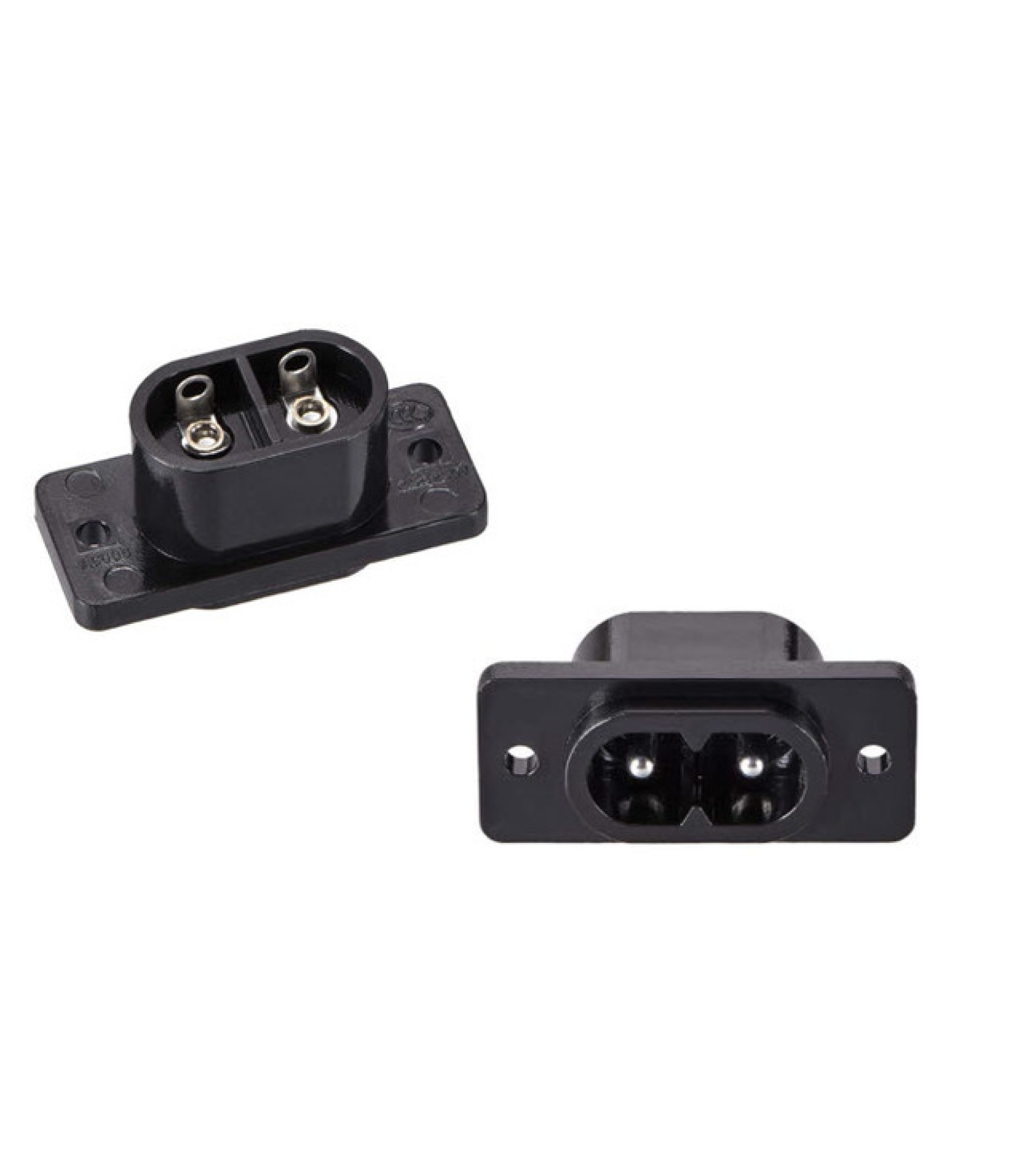 Male AC Power Socket Connector 2 Pins 2.5A 250V