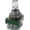 Rotary 100K OHM Logarithmic Taper 14mm Potentiometer Transparent Spline Shaft