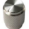 Aluminum Control Knurled knob Silver color 13x16mm Shaft hole 6.4mm