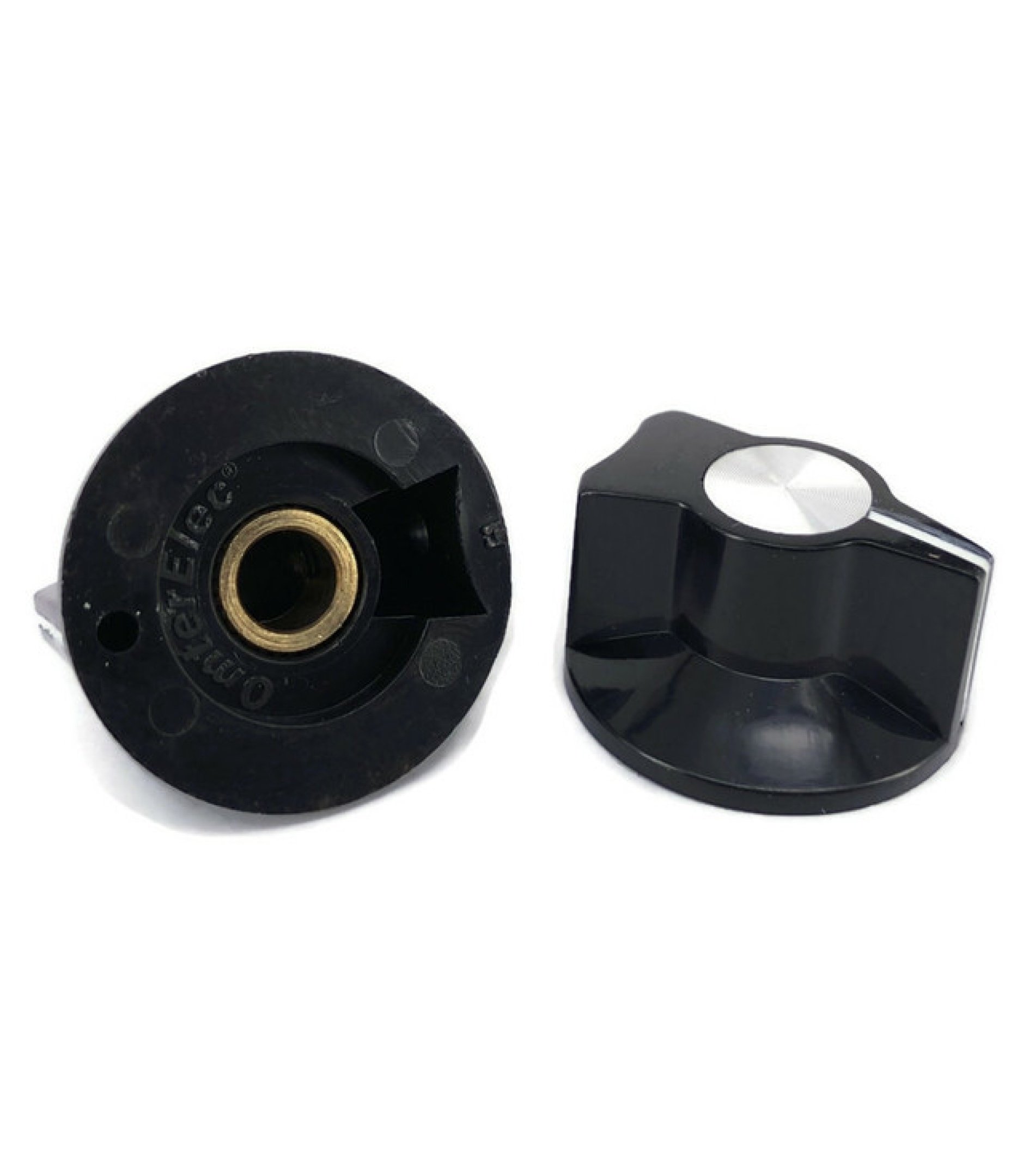 Classic knob Black color 29x16mm Shaft hole 6.4mm