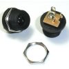 DC Power Jack 2.1mm Enclosed Frame With Switch External