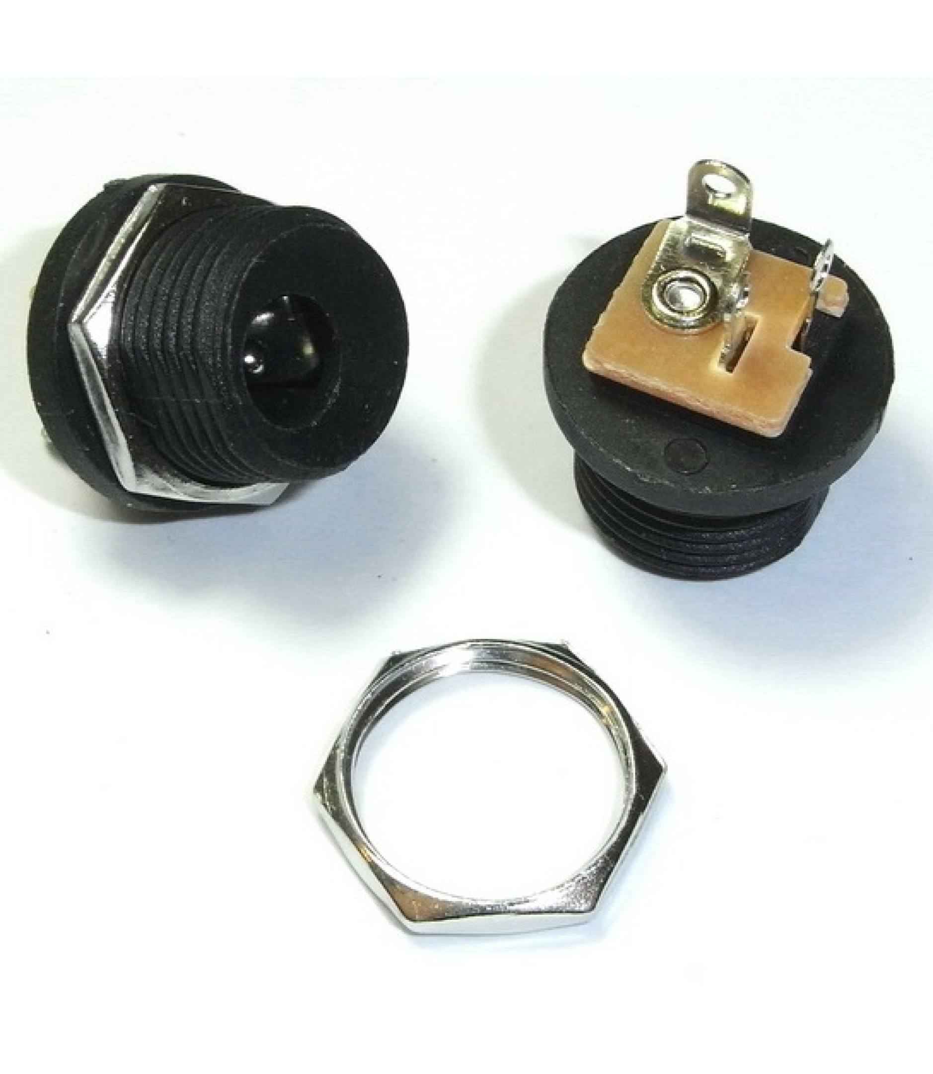 DC Power Jack 2.1mm Enclosed Frame With Switch External