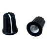 Black Pioneer DJ controller knob 16x20mm D-Shaft