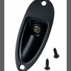 Black 6.35mm 1/4" Boat style Guitar Jack socket