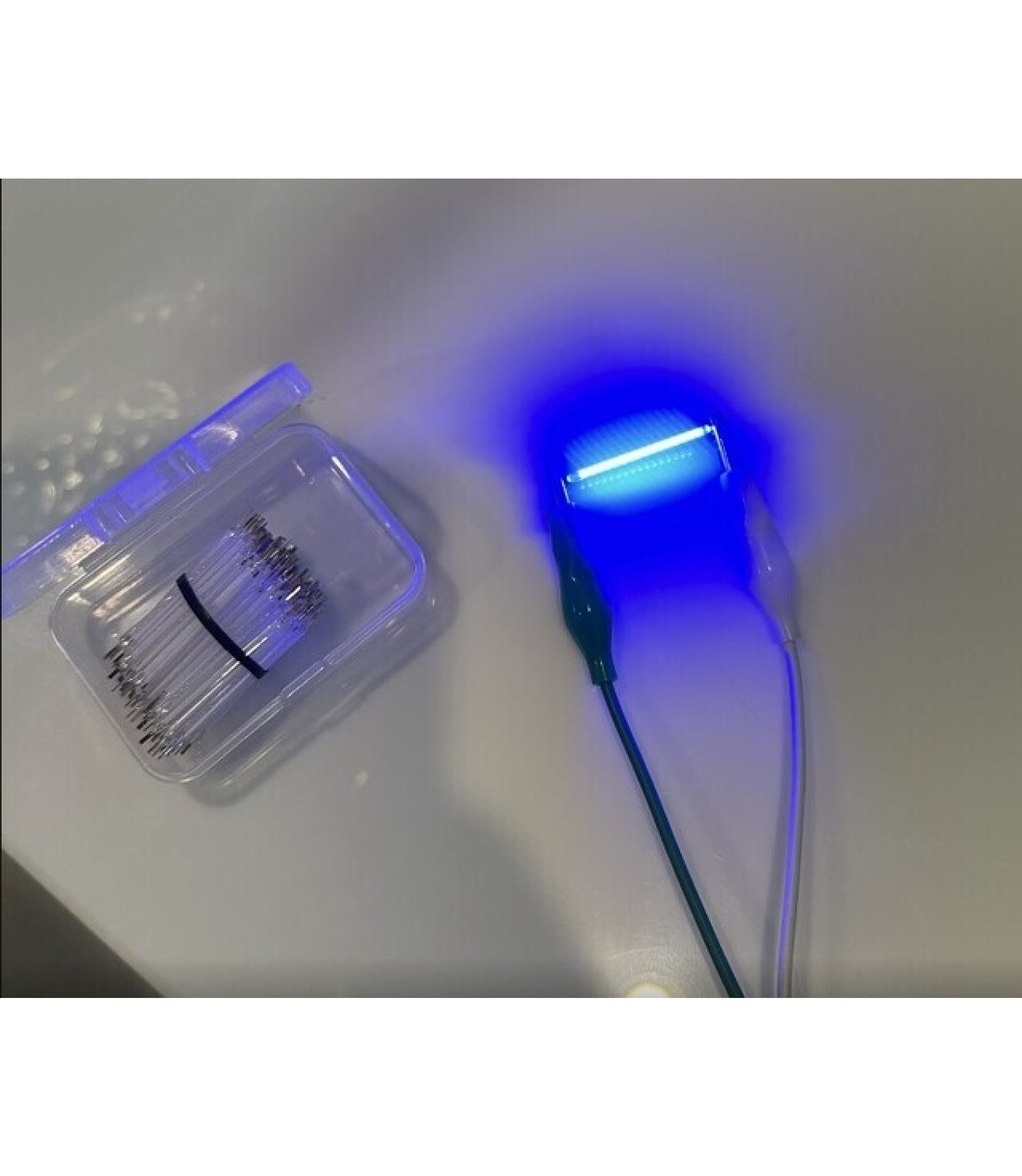 1 PCS Blue 3V 38mm LED Filament Multicolor COB EDISON Bulb
