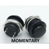 PUSH BUTTON SWITCH MOMENTARY Black Color SPST 3A 250VAC