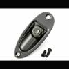 Black Chrome 6.35mm 1/4" Boat style Guitar Jack socket