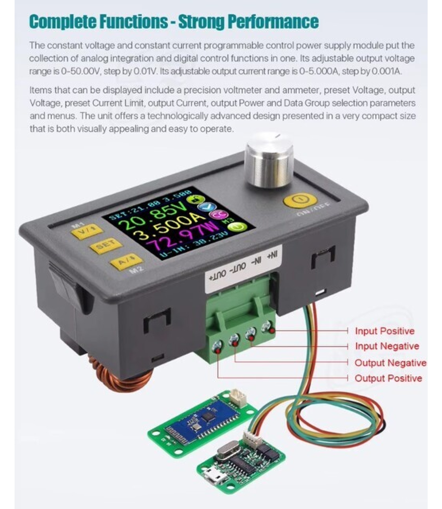 DPS5005 With USB DC-DC Voltage Step-down Power supply module 50V 5A
