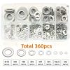Stainless Steel Flat Washer SET 360PCS