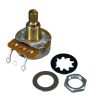 100Electronics 250K OHM LOGARITHMIC Taper Potentiometer Solder Lugs Knurled Spline Shaft Dia: 6mm