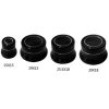 Black halo knob 15x15mm Shaft 6x18T