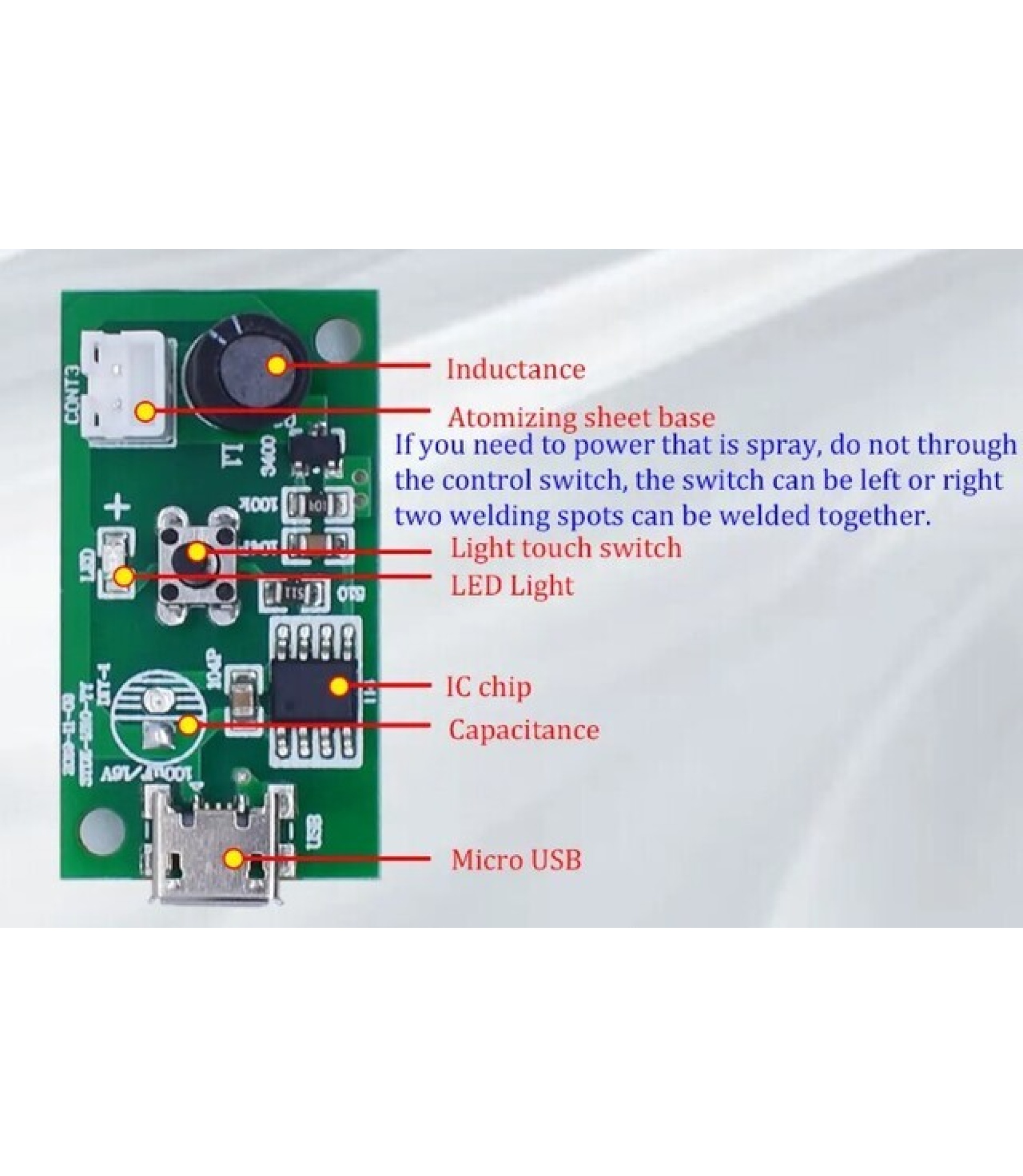 Mini USB Spray Humidifier DIY Module Kit