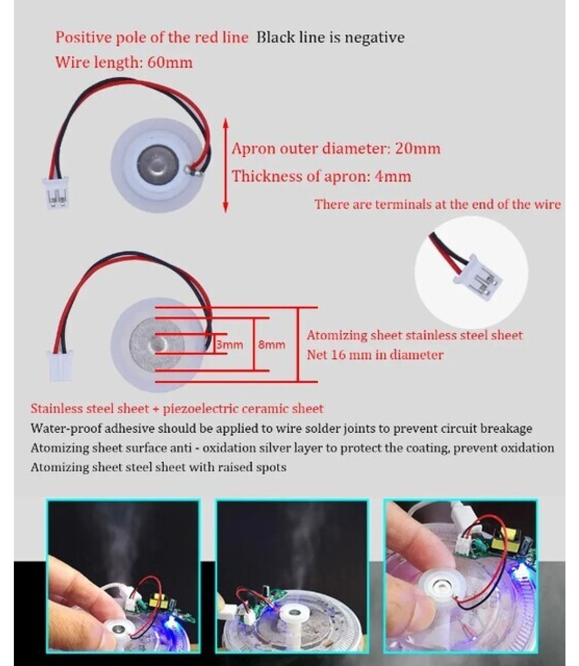 Mini USB Spray Humidifier DIY Module Kit