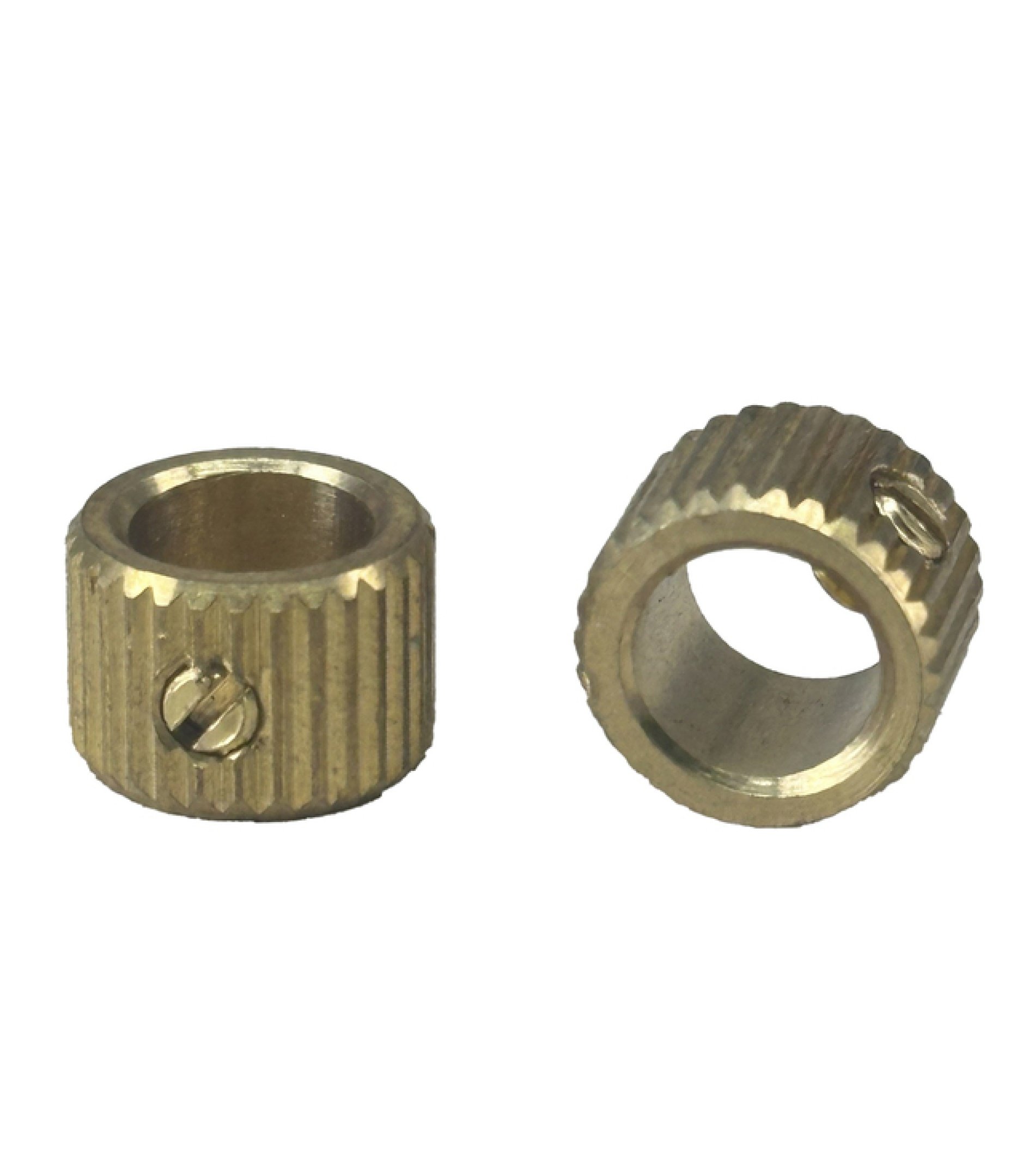 Brass Knob Inserts for 1/4" 6.4mm with screw