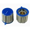 Amplifier Gray Knob Blue top 25X20mm shaft hole 6.4mm
