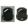 MXR Style Fluted Black Knob 19x15.3mm Shaft 6x18T with Shiny line
