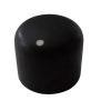 Black Ebony Dome knob 20x17mm Shaft 6.00mm