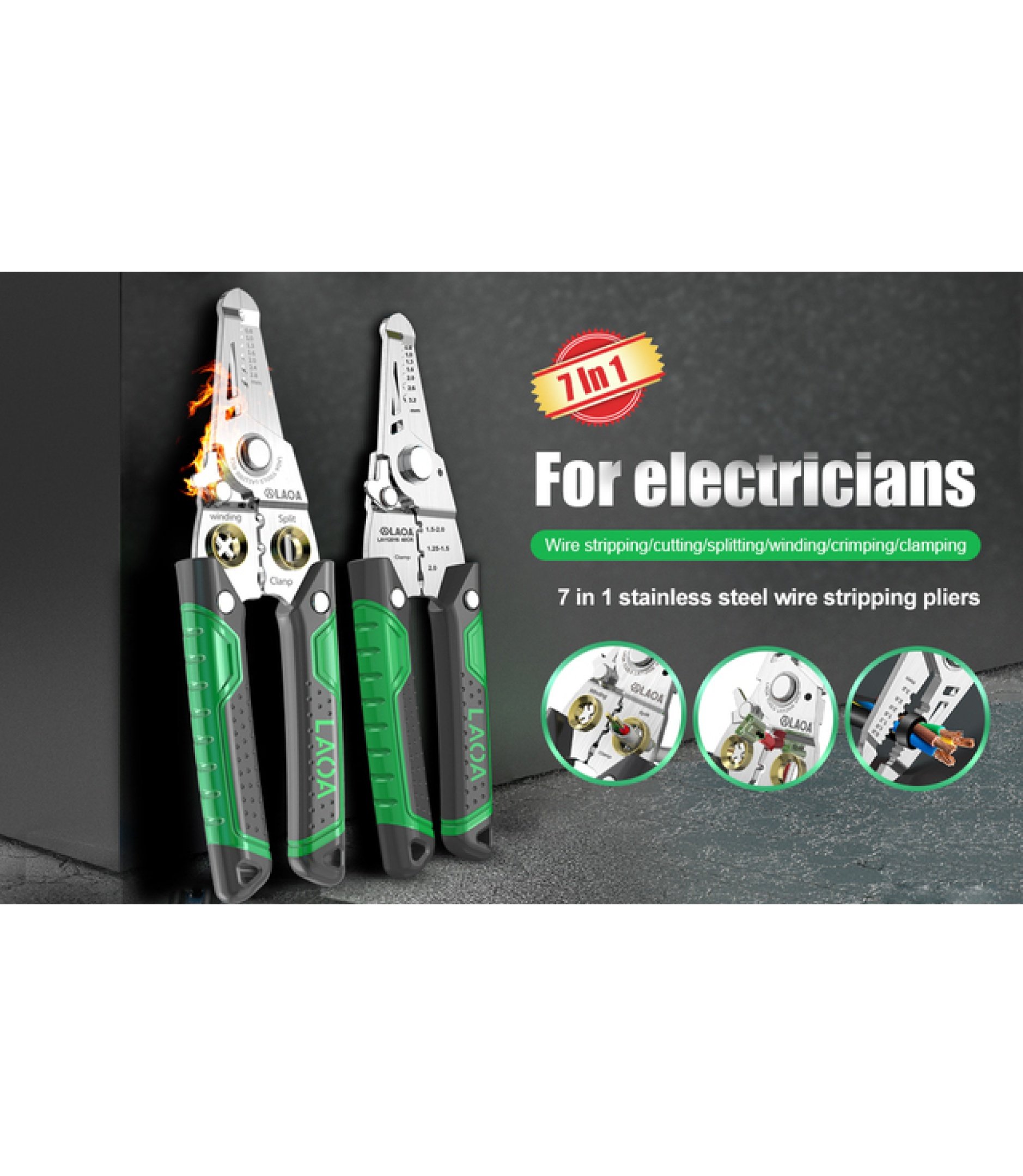 Multi-function 7 In 1 Cutting Pliers Tools