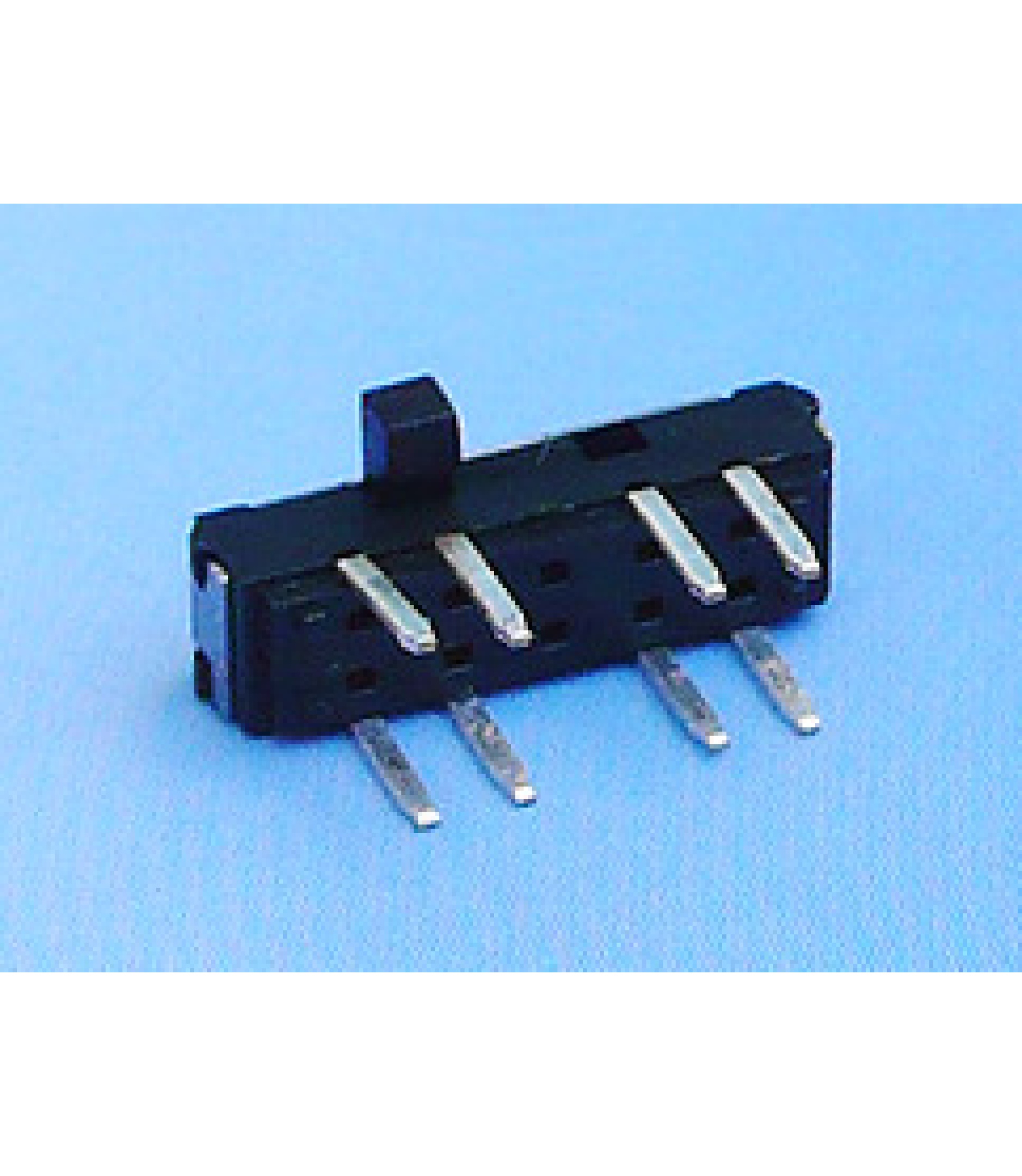 Electronic component image of Mini Slide Switch 2P3T Through Hole 0.3A 6VDC Switch for circuit design.