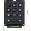 3x4 Keyboard Matrix 12 keys Black