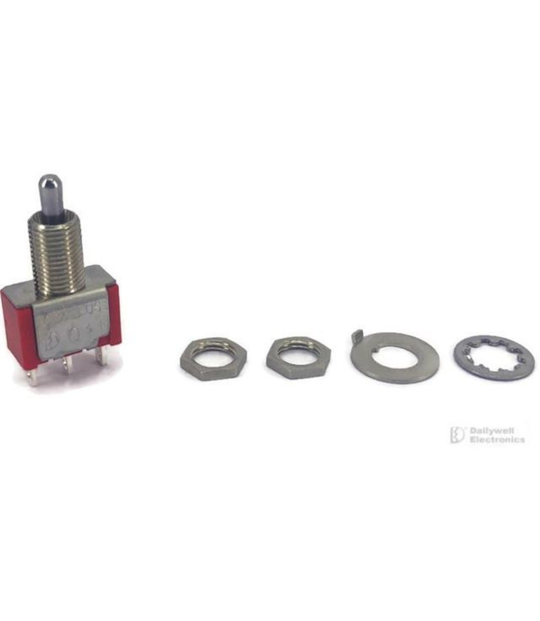 Mini Toggle Switch 1M Series SPDT On-Off-On Short Lever