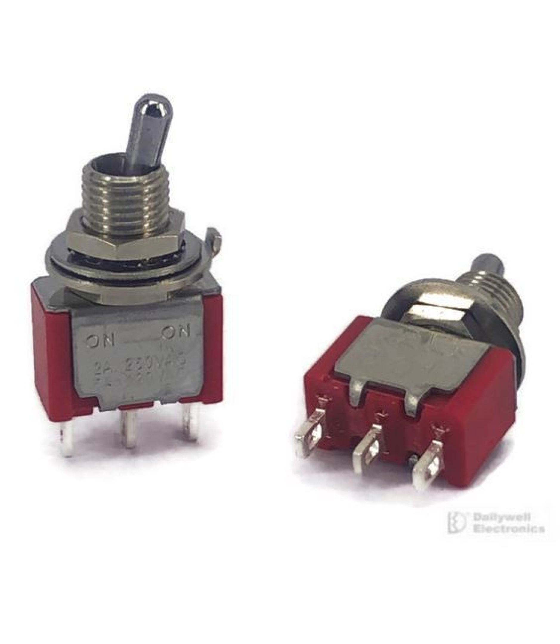 Mini Toggle Switch 1M Series SPDT On-On Short Lever