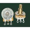 100Electronics 250K OHM LOGARITHMIC Taper Potentiometer Solder Lugs Round Shaft Dia: 6.35mm