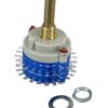 ROTARY SWITCH 2 POLE 21 POSITION Shaft 6.00mm Shorting