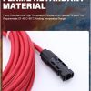 1 Pair 12AWG Male and Female Solar Panel Extension cable 2M