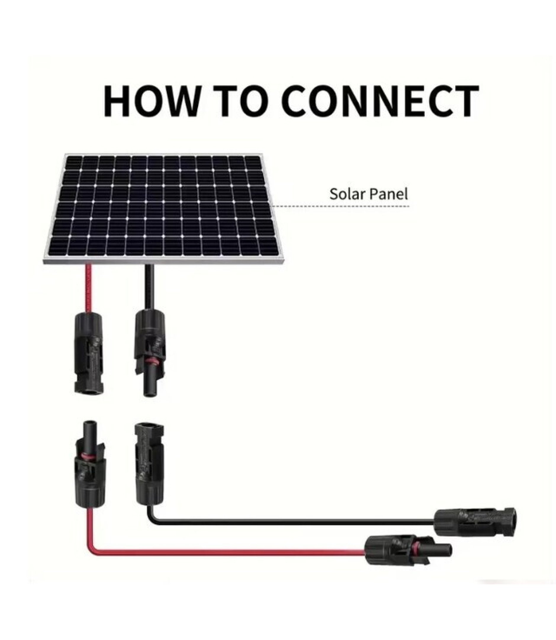1 Pair 12AWG Male and Female Solar Panel Extension cable 2M