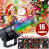 RGB Christmas LED Laser Projector 16 kinds patterns with EU plug