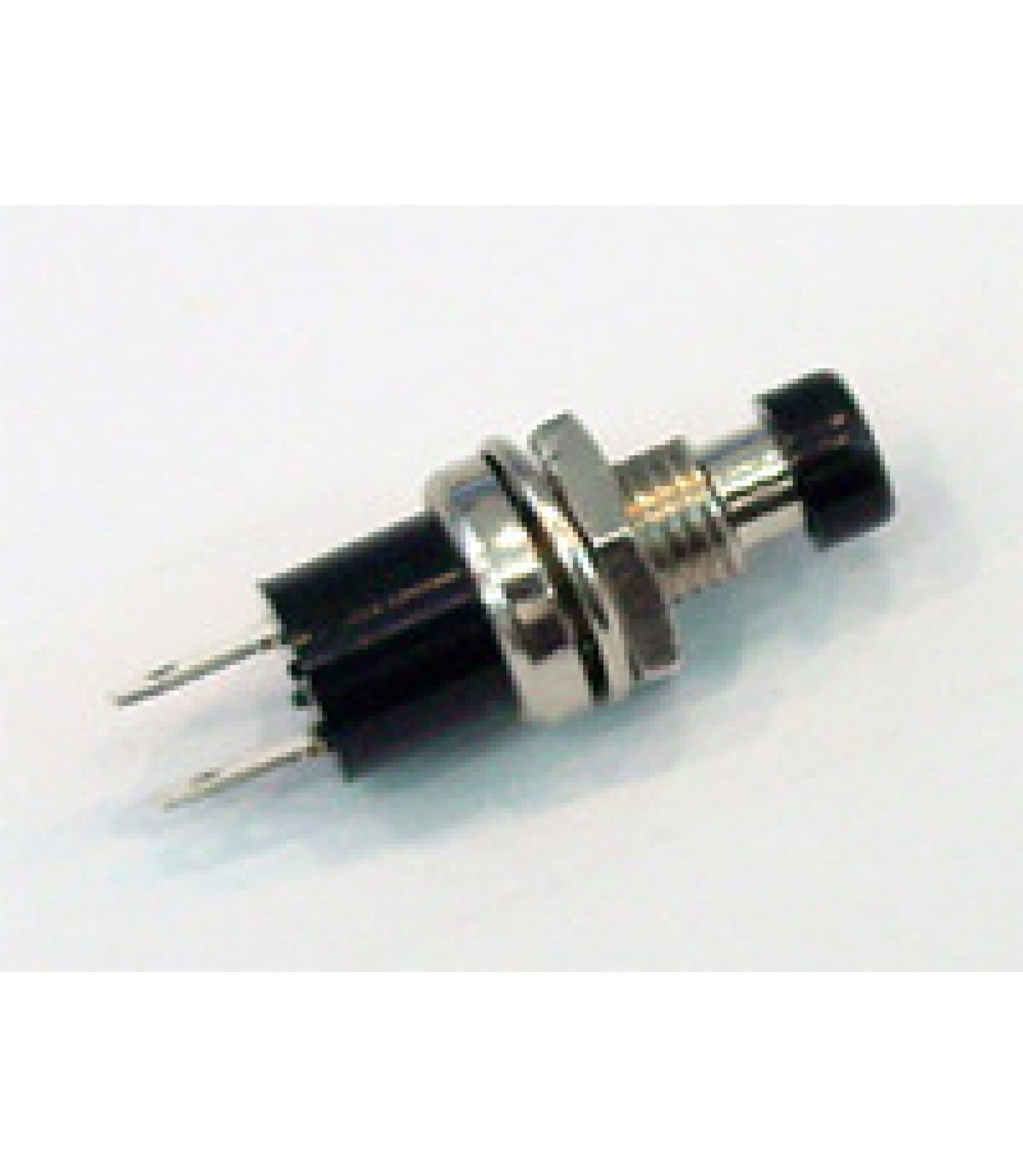 Electronic component image of Push Button Momentary SPST-NO Panel Mount Black Knob for panel-mounted applications.