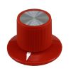 Red Rogan knob 29x20mm Shaft 6.4mm