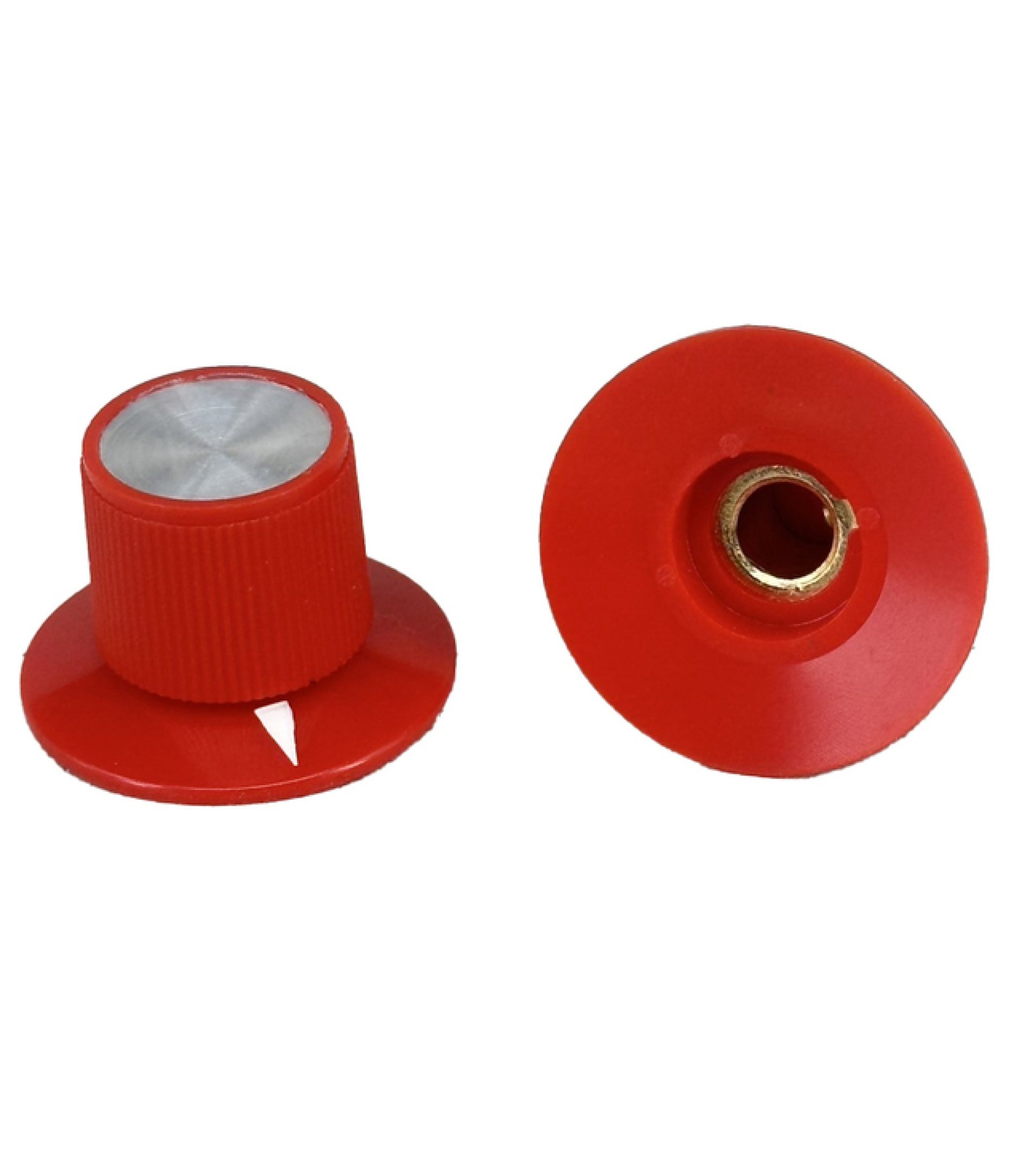 Red Rogan knob 29x20mm Shaft 6.4mm