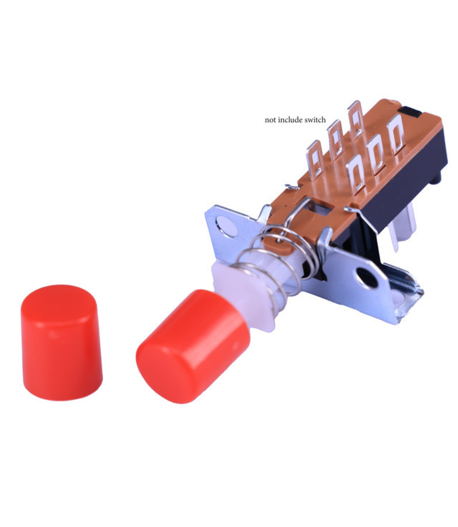 Push Switch Round Caps Red Color KM3.3x3.3-2