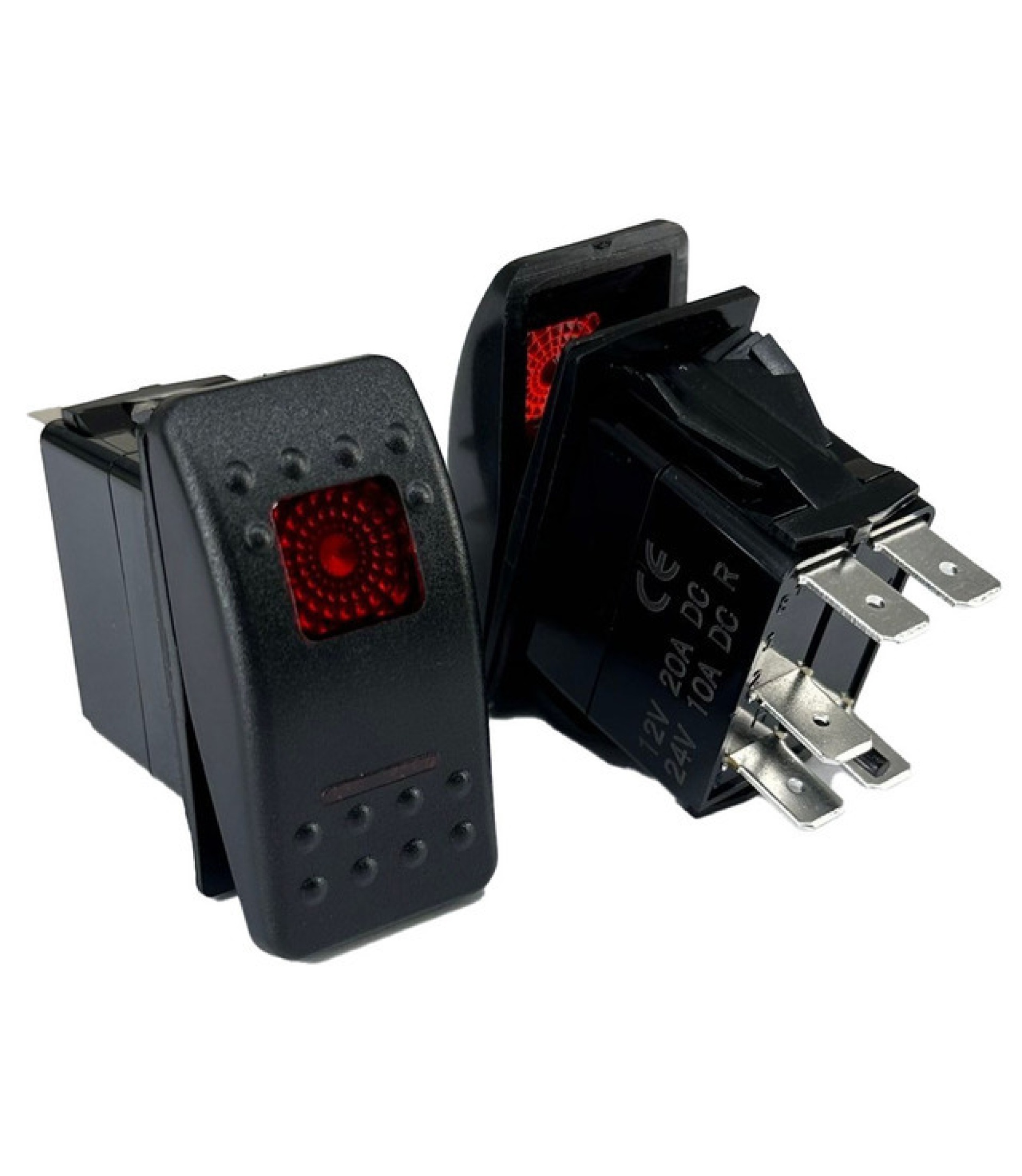 red_sw_1.jpg Marine Switch SPST ON-OFF 12V 20A With Red LED